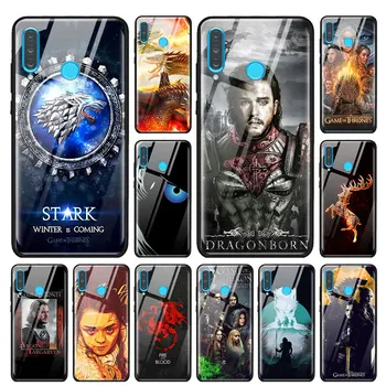 

Game Thrones Tempered Glass Case for Huawei P30 Pro P10 P20 P30 Lite Mate 10 20 30 Pro Honor 20 Pro 8X 9X Cover