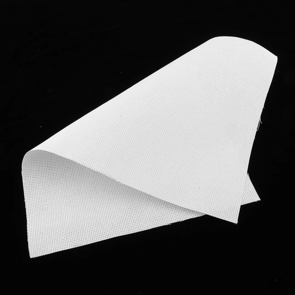 White 30x45cm Пустой классический резерв Канва Вышивка крестом текстильная ткань 45x30 см - Цвет: White 30x45cm