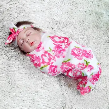

newborn baby swaddle wrap soft infant newborn baby products Blanket & Swaddling Wrap swaddle with a beanie Blanket Sleepsack