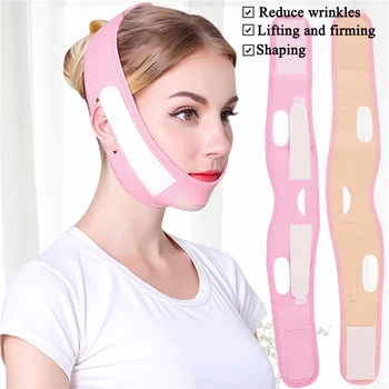 

Women V-Line Lift Up Face Slimming Bandage Reduce Double Chin Anti Wrinkle Face Massager Beauty Tools Face-lift Belt Top Quality