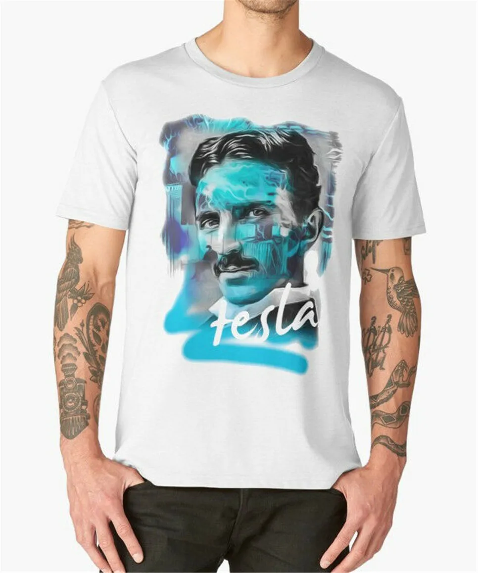 Nikola Tesla футболка с капюшоном арт Ман культовый принт Электрический гений