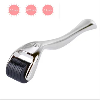 

DRS 540 Micro Needles Derma Roller Titanium Mezoroller Microneedle Dr Pen Machine for Skin Care and Body Treatment Silver