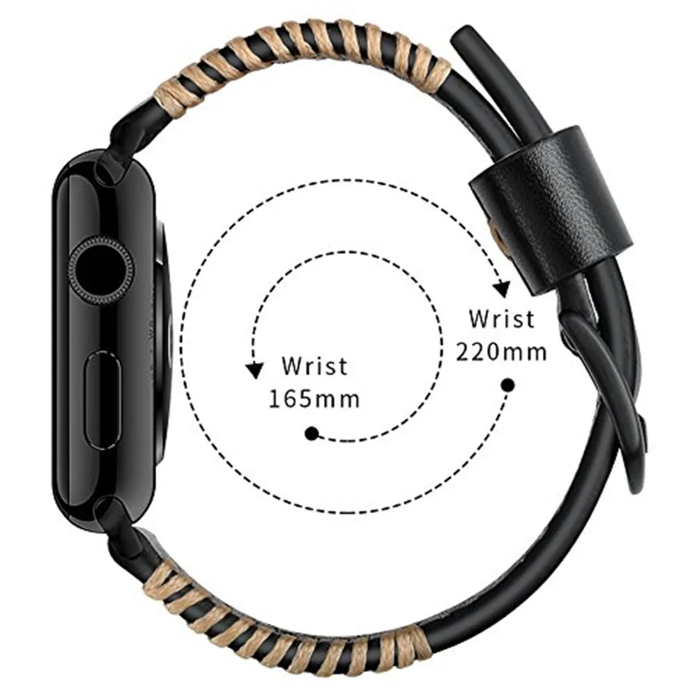 Кожаный спортивный ремешок для apple watch, ремешок 44 мм, 40 мм, iwatch series 4, 3, 2, 1, 42 мм, 38 мм, ремешок для наручных часов, прошитый вручную ремень с краями