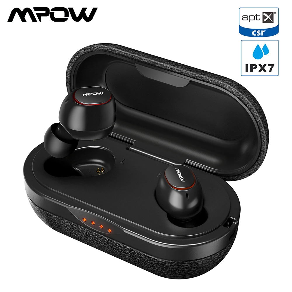 Offerte Mpow T5 M5 TWS Bluetooth 5.0 Auricolare 3D Stereo Handsfree Senza Fili Auricolari AptX Auricolari IPX7 Impermeabile Con 36 Ore il tempo di gioco