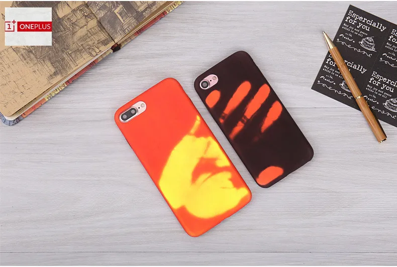 Термостойкие Чехлы для телефона с изменением цвета OnePlus 7 Pro 6 термочувствительные