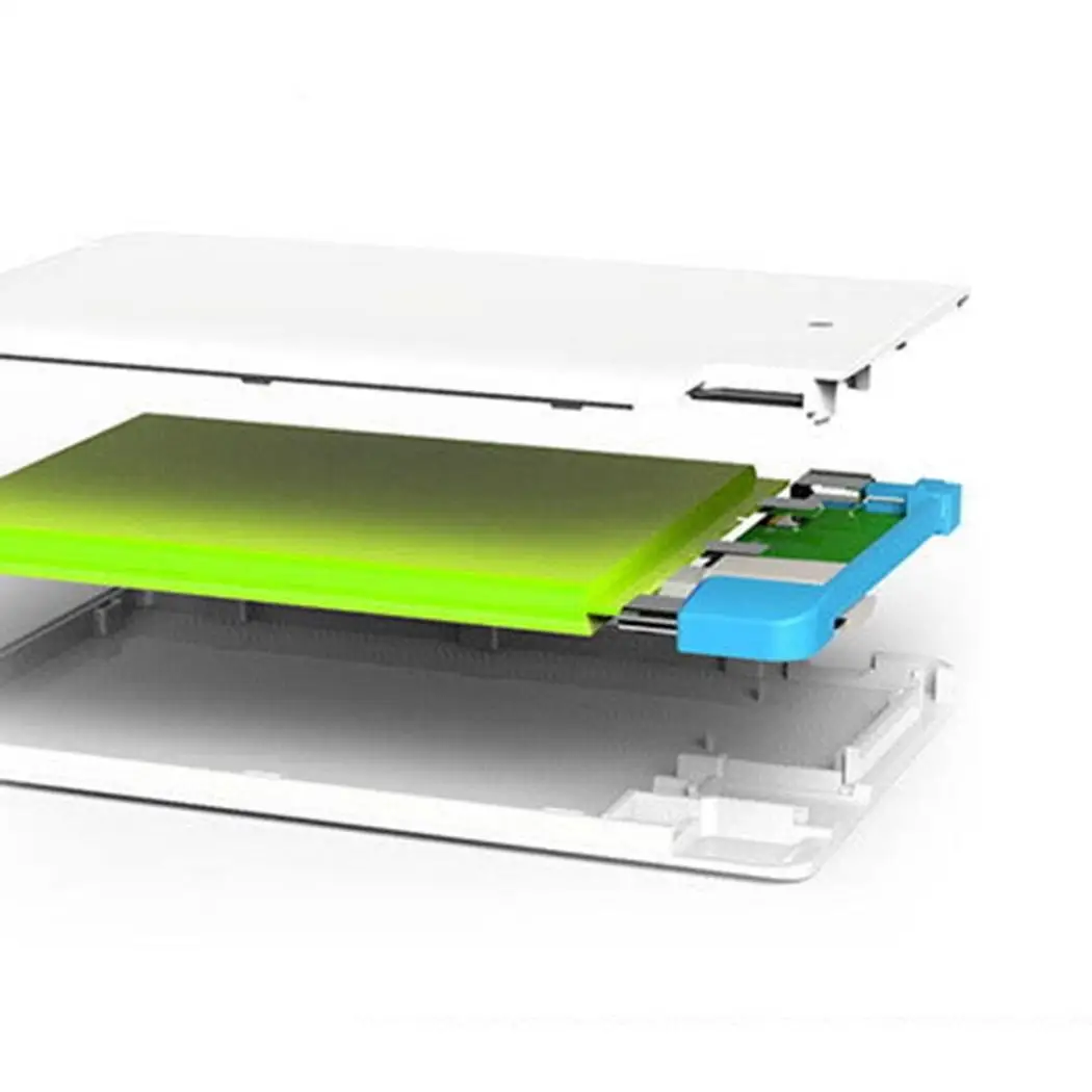Мини Портативный с зарядным кабелем для телефона power White Bank пластиковый Micro USB 2000mAh Мобильный блок питания