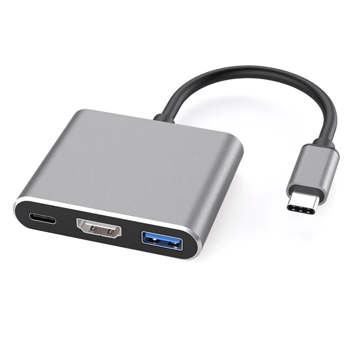 SOONHUA Тип с разъемами типа C и HDMI 4K адаптер конвертер 3-в-1 кабель-Переходник USB C на HDMI USB 3,0 PD конвертеры для адаптеров для телефона Ноутбук планшет