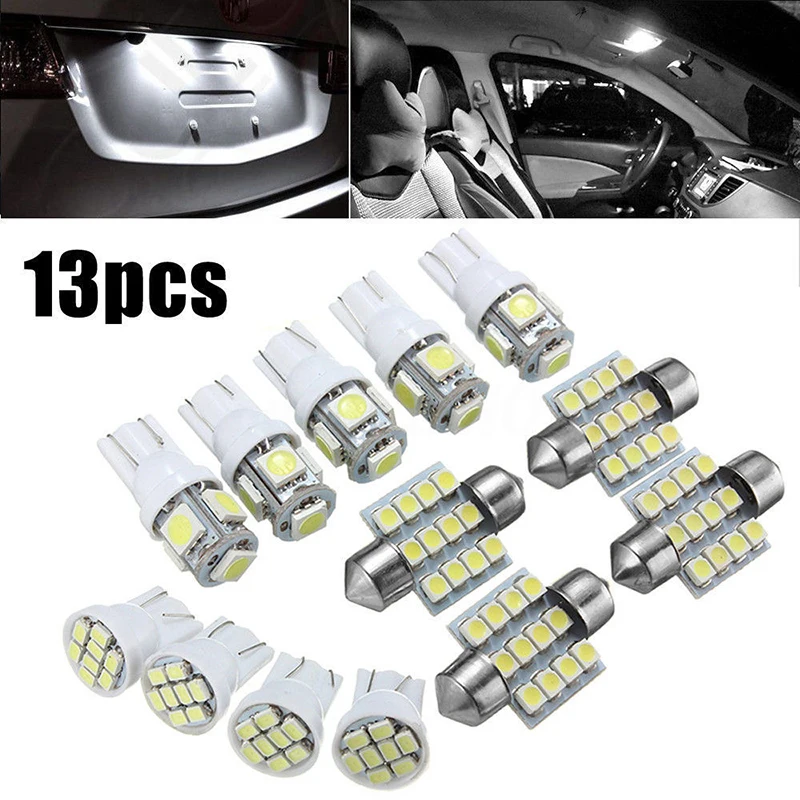 

13pcs T10 31MM 1.5W COB 6000K LED Bulbs Car Festoon Led Lamp For Auto Light Bulb Led Car Lights 12V Universal Turn Signal Lamp 4
