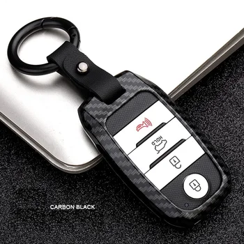 

Cabon Fiber Alloy Smart Car Key Case Cover For Kia KX3 KX5 K3S RIO Ceed Cerato Optima K5 Sportage Sorento Car Styling