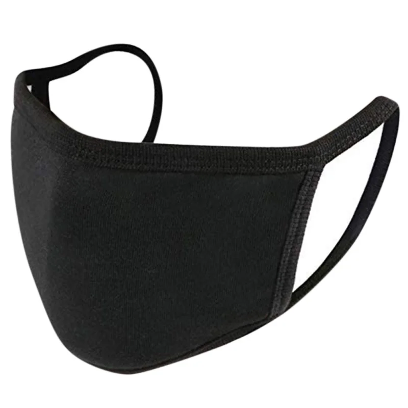 

Cotton Unisex Mask On Mouth Black Mouth Face Mask Anti Dust Pollution Mask Protection Face Reusable Mouth Cover Y