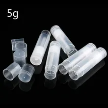 

5/10/20pcs 5g empty lip gloss tube empty transparent lipstick tube and bottle cap lipstick lip gloss tube travel makeup tool
