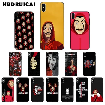 

NBDRUICAI La Casa De Papel High Quality Silicone Phone Case for iPhone 11 pro XS MAX 8 7 6 6S Plus X 5 5S SE XR case