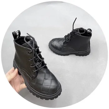 

Martin boots boots in the autumn of the girls breathable ins boy British wind thick bottom boots, fashion leisure boom