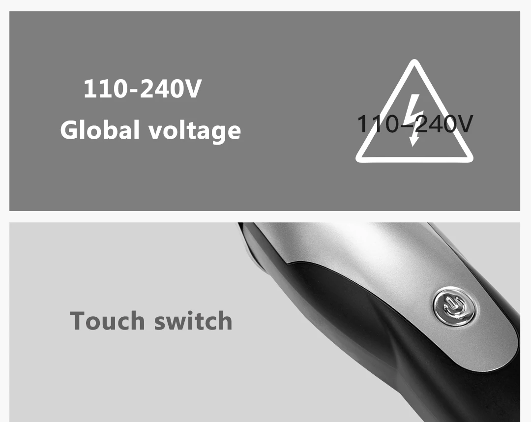 XIAOMI Hummingbird электрическая машинка для стрижки волос usb зарядка с низким уровнем шума триммер для волос с 3 щетками для волос черная профессиональная бритва