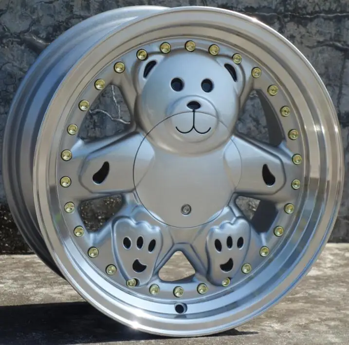 Bear 15 дюймов 15x8,0 4x100 4x114,3 ET 25 Автомобильные Колесные диски из алюминиевого сплава