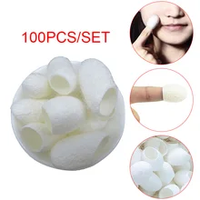 Wholesale 100 Pcs Natural Silk Cocoons Purifying Whitening Exfoliating Scrub Blackhead Remover M3