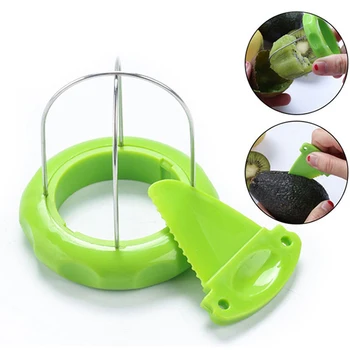 

2pcs 304 Stainless Steel Kiwi Fruit Cutter Kiwi Cut Kitchen Utensils Avocado Corer Green Kiwi Cutter