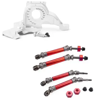 

Aluminum Alloy Motor Mount for 1/10 RC Crawler Traxxas TRX-4 8290 & CVD Steel Front & Rear Drive Shaft Assembly