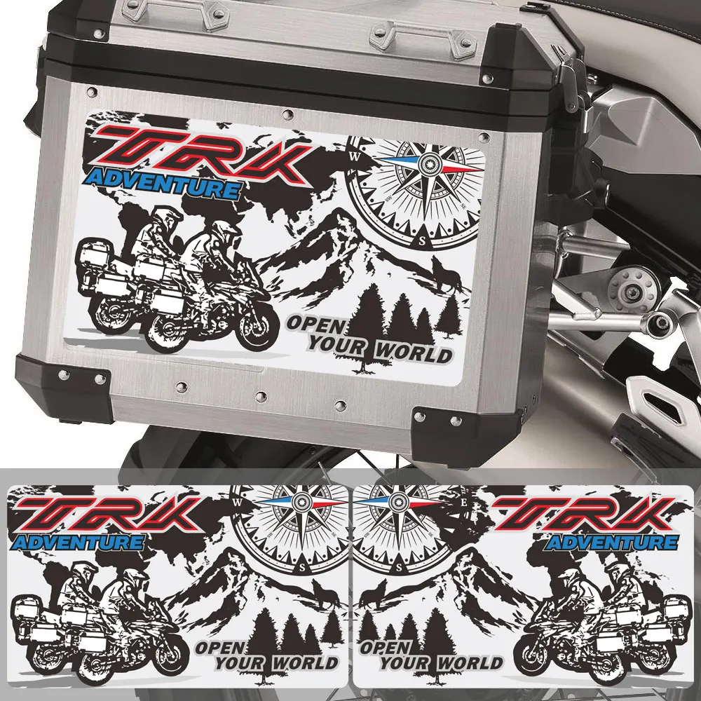 Stickers Decal Aluminum Travelled Box Luggage Side Tail Cases For Benelli TRK502 X TRK251 TRK 502 251 ADV Adventure