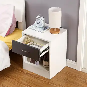 

2pcs/ Kits Minimalist Modern Nightstands Home Furniture Night Table Living Room Bedside Cabinet Bedroom Night Stand Storage HWC