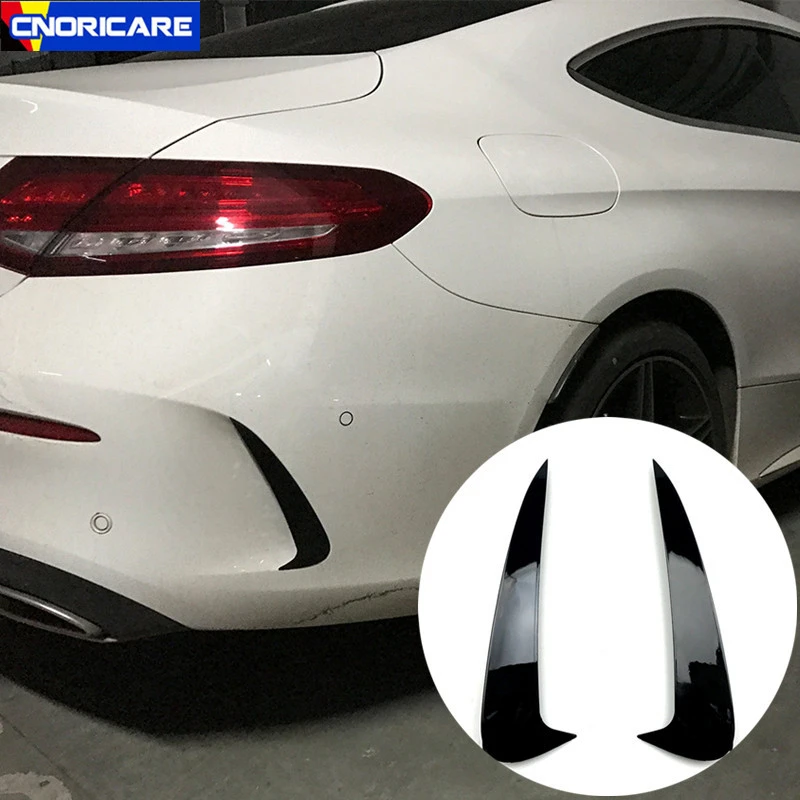 Car Spoiler Accessories Rear Bumper Spoiler Canard Decoration Cover Trim For Mercedes Benz C Coupe C205 2015-