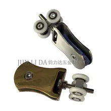 201# стиль Фу Син из нержавеющей стали шкаф для душа стеклянная раздвижная дверь маленькая четырехколесная для стеклянной двери ванной комнаты маленькая подвесная