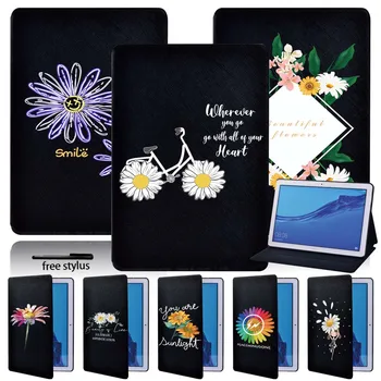 

Flip Shell Tablet Case Fit Huawei MediaPad T3 8.0/T3 10 9.6 Inch/T5 10 10.1 Inch PU Leather Shockproof Anti-fall Tablet Case