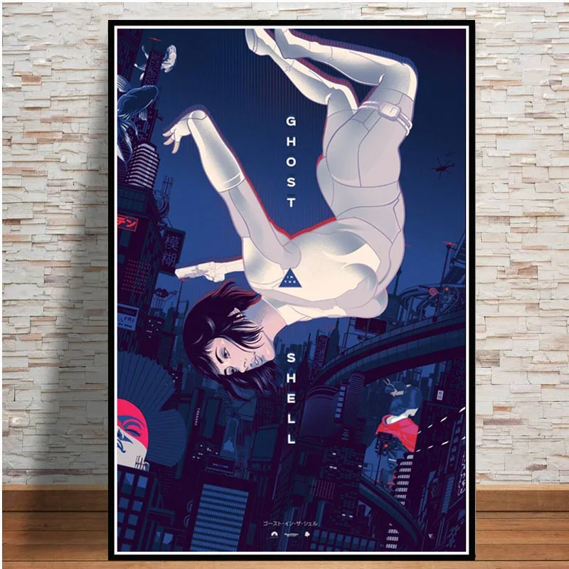 Poster And Prints Hot Ghost In The Shell Fight Police Japan Anime Art Paintings Canvas Wall Pictures For Living Room Home Decor - Цвет: 4