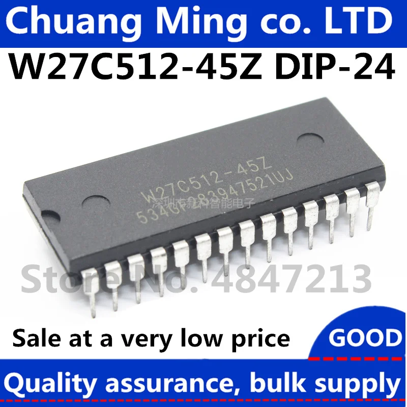 10 шт./лот W27C512-45Z DIP28 W27C512-45 W27C512 64K X 8 электрически EPROM IC | Электроника