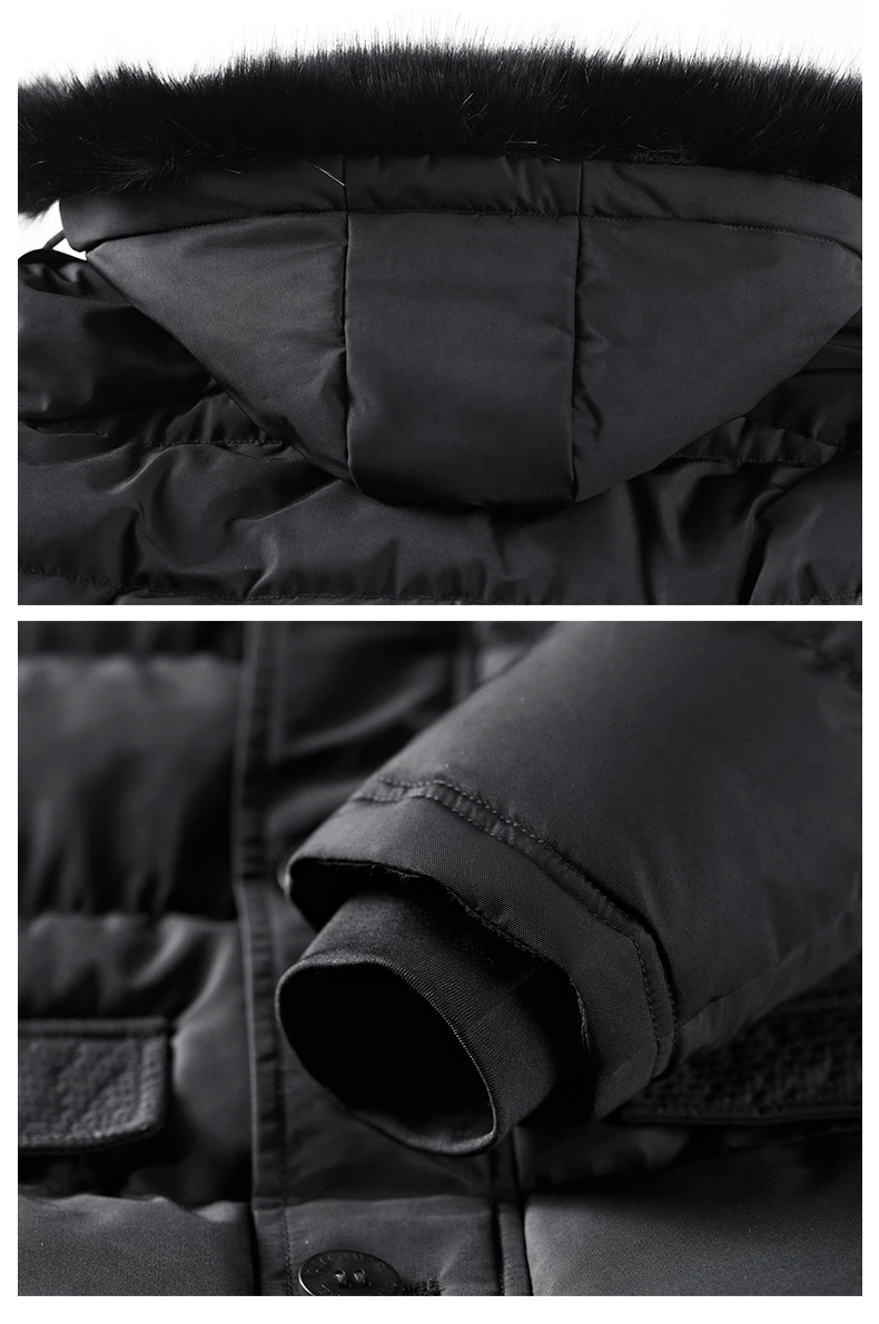 New Winter Men Jackets Fur Hooded Collar Parka for Men Thick Warm Army Military Tactical пальто ABZ536