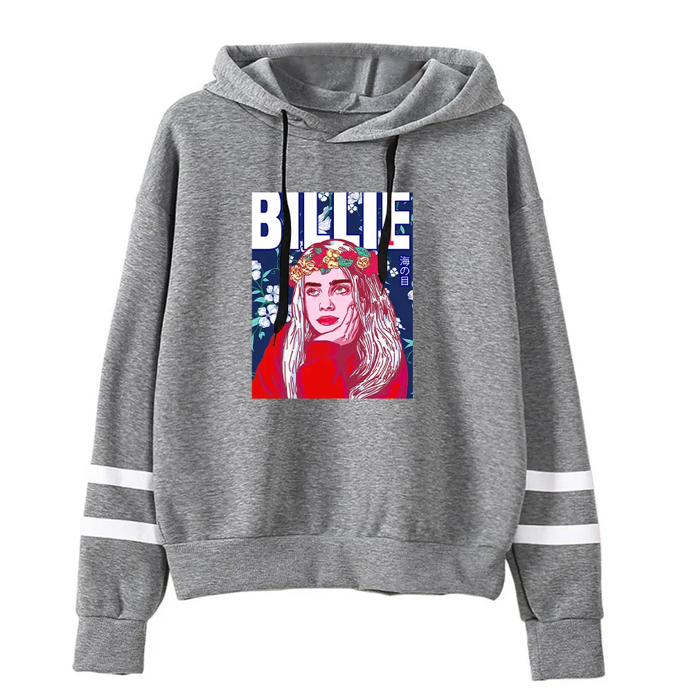 Billie Eilish толстовки женские/мужские Harajuku толстовки с капюшоном и длинным рукавом Лидер продаж Повседневная Уличная одежда хипстер крутой пуловер Топы - Цвет: 030