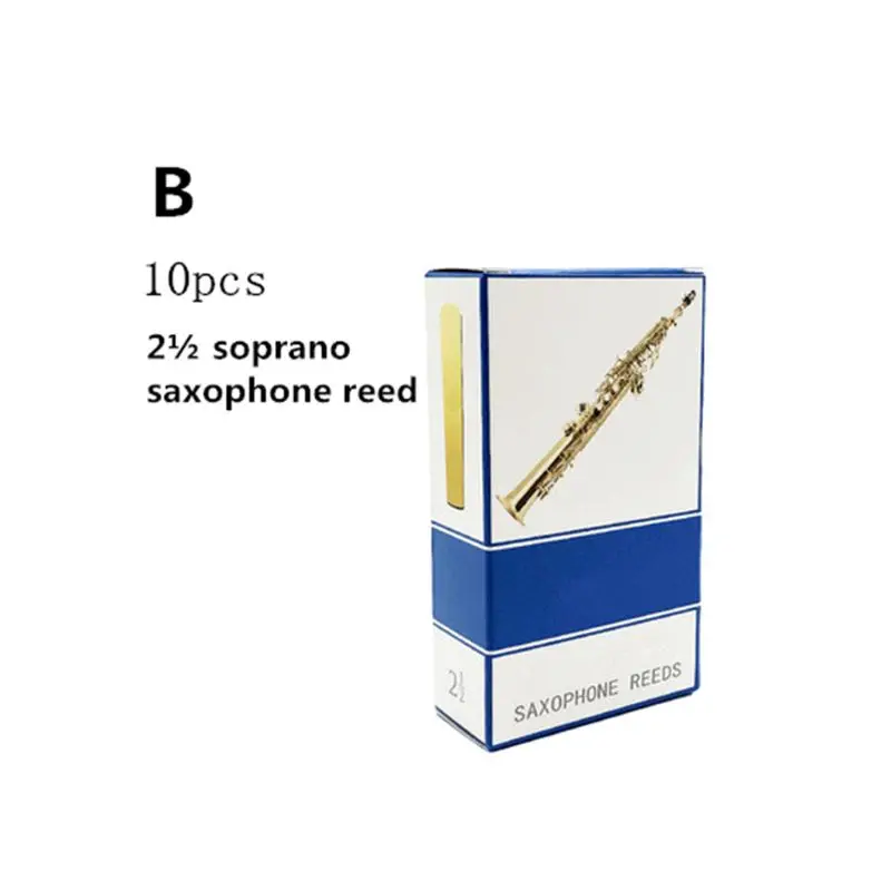 10 шт./компл. альт/Сопрано/тенор саксофон сила тростника 2,5 Bb трость для кларнета - Цвет: Model B