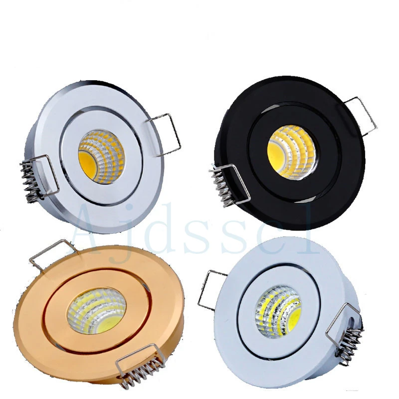 LED Downlight Dimmable COB Mini Led Spot 5W AC 85-265V LED Downlight Satin Nickel Miniature Indoor Outdoor Ceiling Spot downlighter