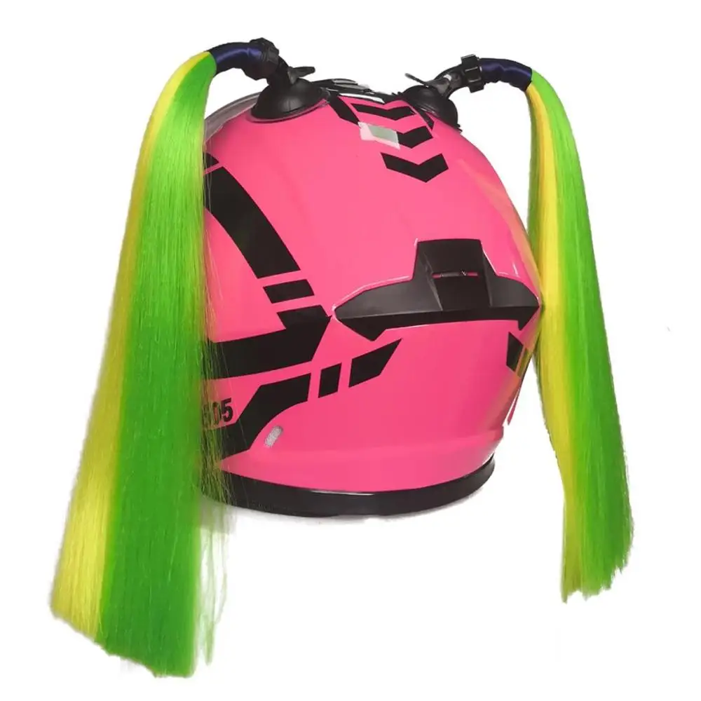Other Motorcycle Parts Motorcycle DIY Helmet Hair Wig with Suction