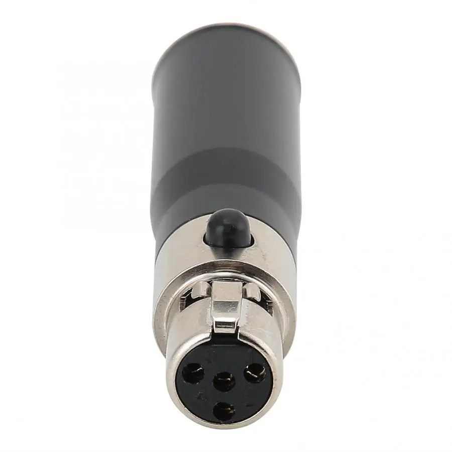 2 шт. Mini XLR 3pin штекер для Mini XLR 4pin женский корпус из цинкового сплава аудио адаптер разъем для SLR камеры профессиональный микрофон