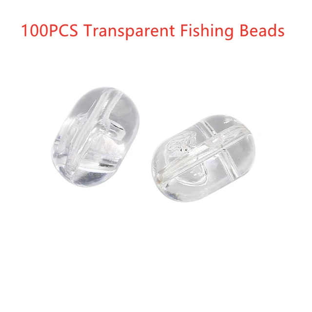 5x8mm Transparent Fishing Beads  Plastic Fishing Cross Beads - 100pcs/lot  Fishing - Aliexpress