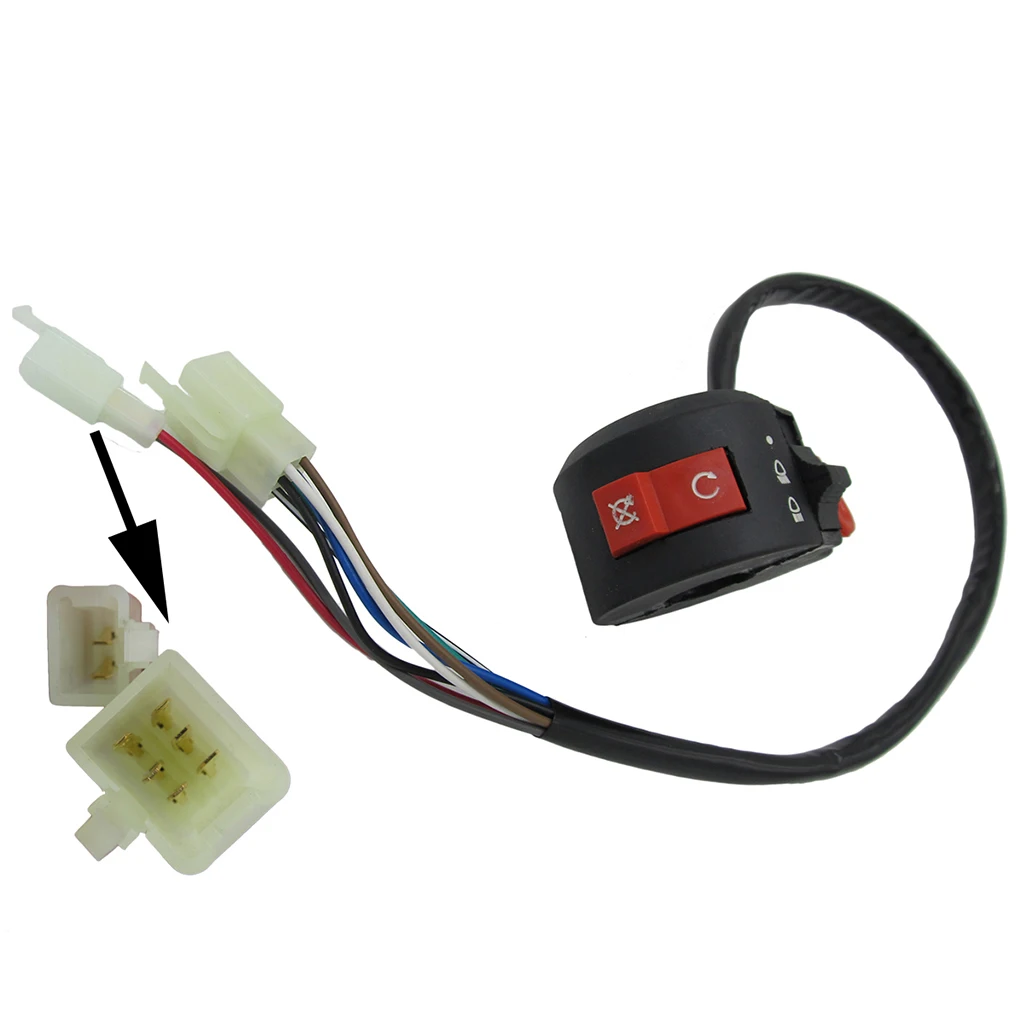 Kill Start Light Choke Lever Switch Button 50/70/110/125cc Quad Bike ATV Fits for Chinese ATV Quad Buggy
