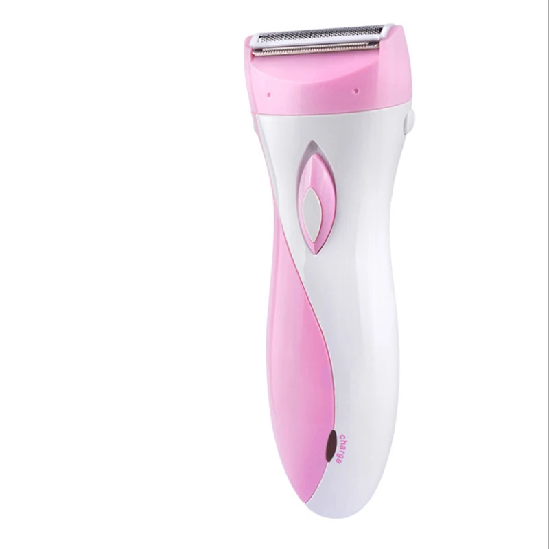 pink Cordless Hair Remover Lady Shaver Leg Underarm Hair Trimmer Rechargeable Waterproof Bikini Armpit Epilator Razor for Women - Цвет: pink