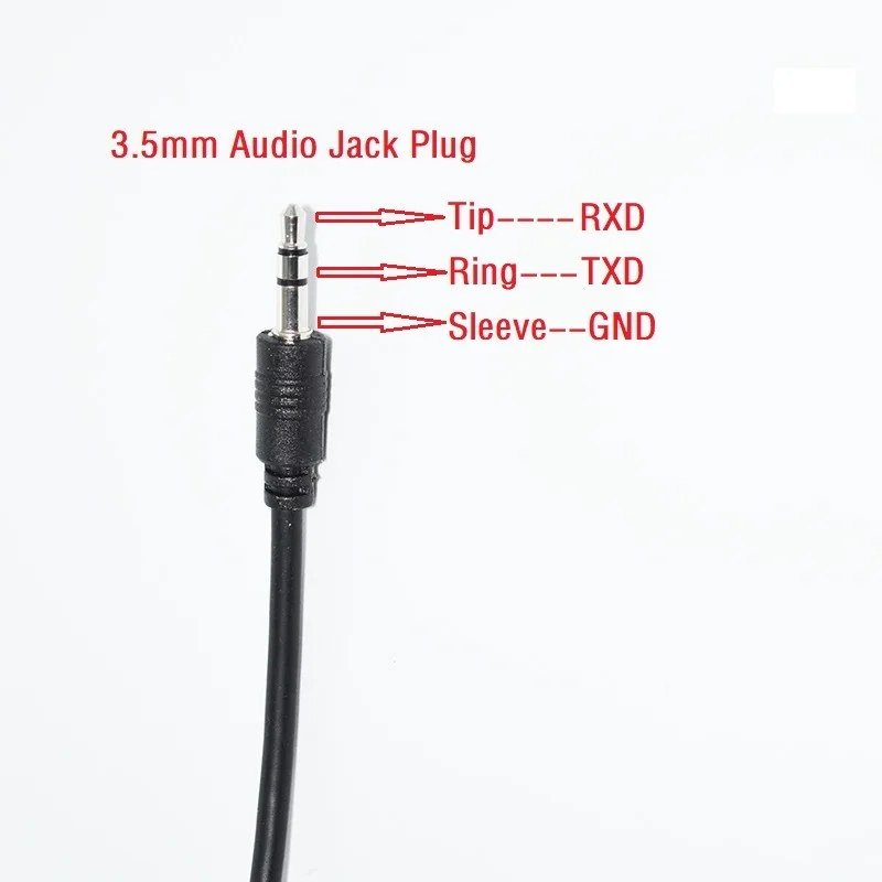 6FT USB To 3.5mm Audio Jack Programming Cable - 3.3v TTL UART For Windows Linux Mac