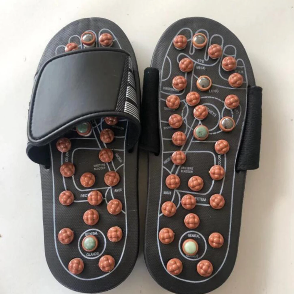 1pair New Arrival Shoe Sandal Reflex Massage Slippers Acupuncture Foot  Healthy Massager Shoe Ball Barbed - Foot Massage Instrument - AliExpress