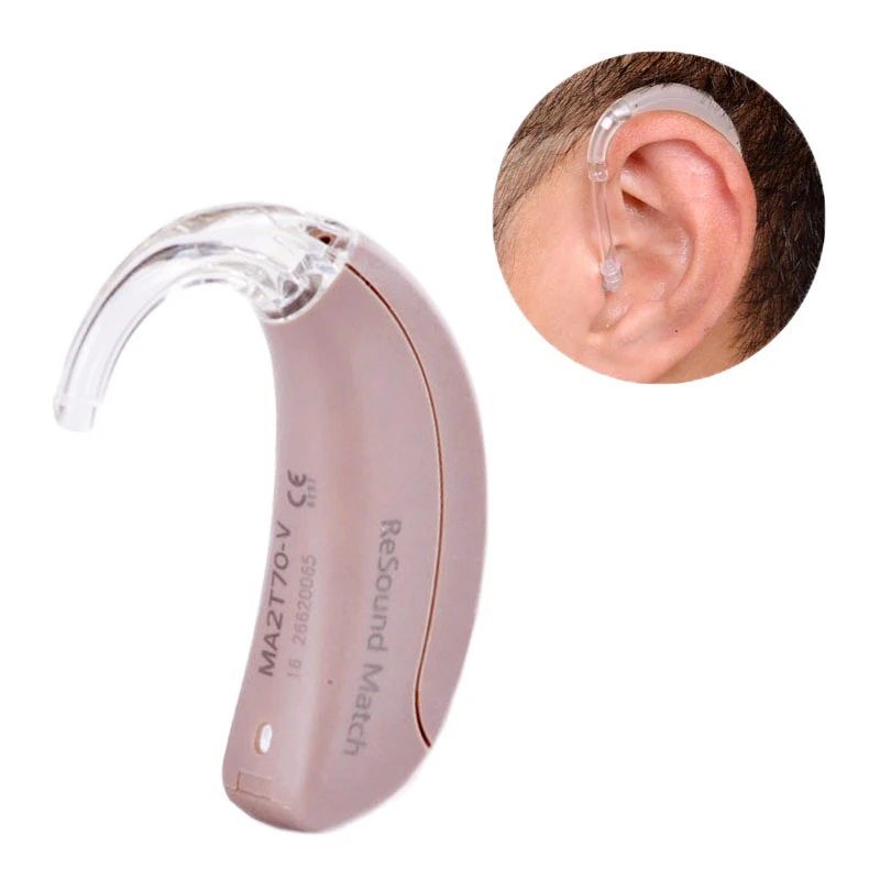 GN ReSound BTE слуховой аппарат, слуховые аппараты, подходящие MA2T70-V для пожилых людей, шумоподавление, цифровой беспроводной слуховой аппарат