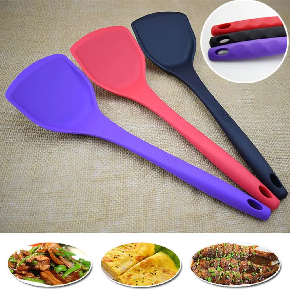 Kitch en Food Grade Silicone Heat Resistant Cream Butter Cake Spatula Baking Tool Features a convenient eyelet for creative | Дом и сад
