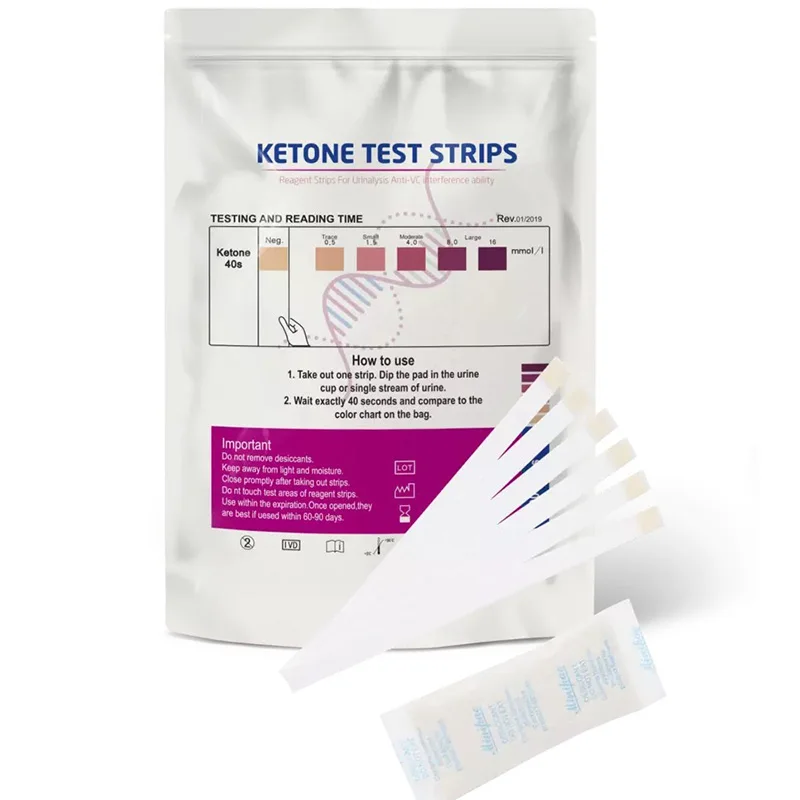 100 Pc/set Sensitive Ketone Strips PH Meter Home Urine Test Dipstick Paper Tools