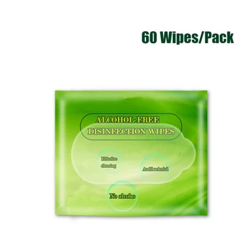

60 Wipes/Pack Travel Safe Cleaning Disinfecting Wipes Natural Bacteriostatic Wipes Healthcare Cleaning Wipes Alcohol-Free