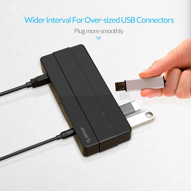 ORICO HUB USB 3.0 7 ports with 12V power adapter USB adapter OTG splitter for laptop accessories