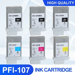 Cartouche d'encre PFI 107 Premium Compatible avec Canon iPF670 iPF680 iPF685 iPF770 iPF780 iPF785, avec puce, PFI107 