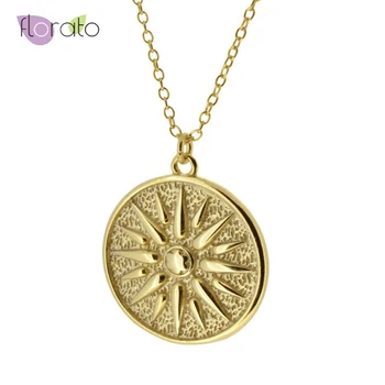 

High-Quality 925 Sterling Silver Pendant Necklaces for Women Tiny Sun Gold Silver Chain Necklace Party Fashion Jewelry Wholesale