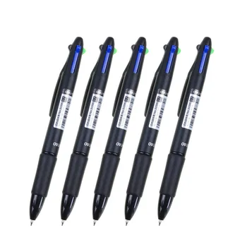 

1pcs MultiColor Pen Fine Point 4 in 1 Colorful Retractable Ballpoint Pens, Multi Function Pen, (0.7mm) New stationery