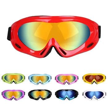 

Cycling Goggles Adult Kids Single Layer Windproof Sand-proof Sun Dust Protective Sports Motorcycle Riding Glasses Party Mask
