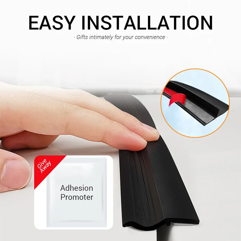 Enhanced Auto Rubber Seal Strip for Trunk Lid - Black Dustproof Car Accessory for SUVs and Hatchbacks
